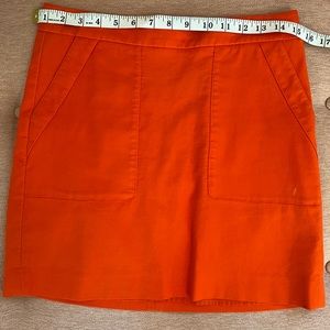 Ann Taylor Loft Orange Mini Skirt